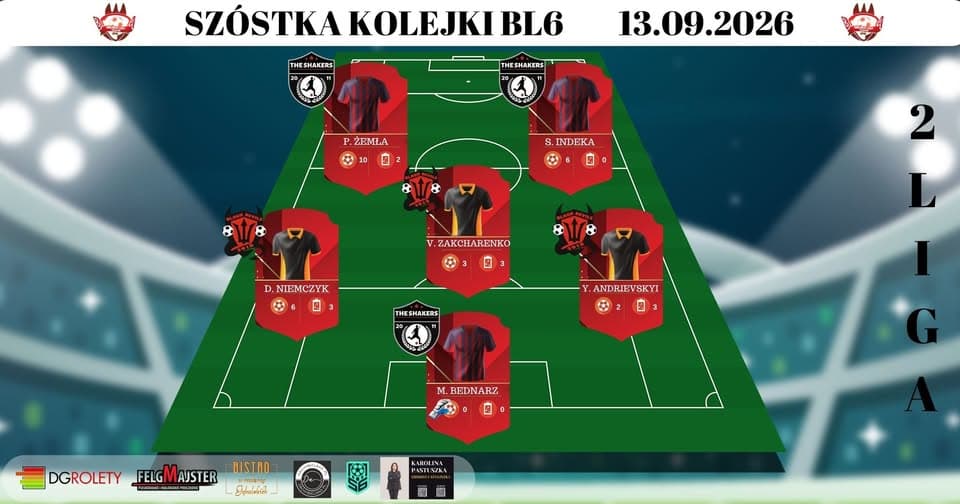 Szóstka Kolejki 2 Ligi - 13.09.2026